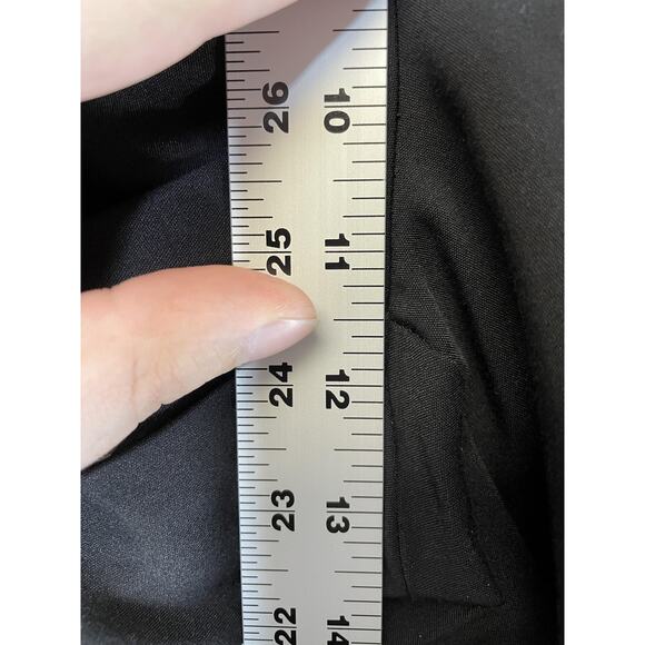 Cynthia Rowley Pants Womens 8 Black Cropped Stretch Ankle Zip Hook Dress Work - Picture 4 of 10